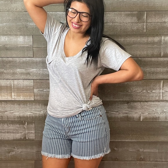 Judy Blue Pants - Brand New Judy Blue Striped Cut Off Shorts!